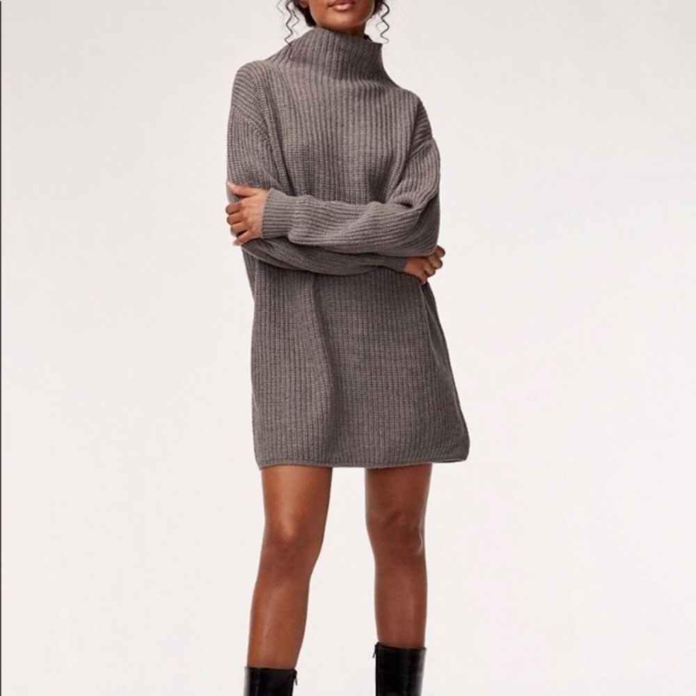 Aritzia Wilfred Montpellier Sweater Dress XXS Wool